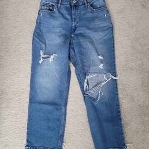 Abercrombie and Fitch curve love distressed ankle jean